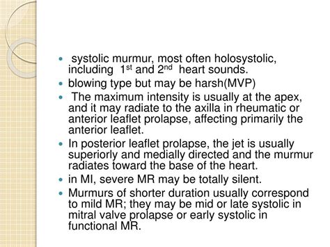 PPT - MITRAL REGURGITATION PowerPoint Presentation - ID:750744