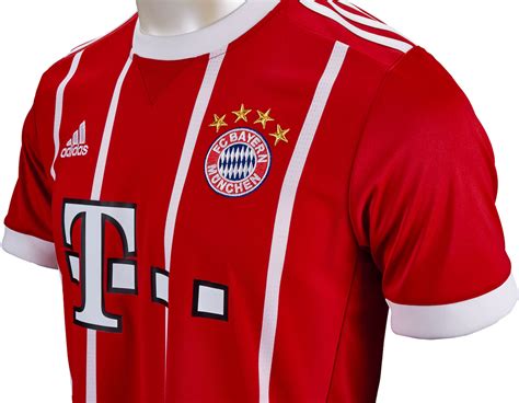 Fc Bayern Munich Jersey 2017/18 - Youth adidas Red Bayern Munich 2017/ ...