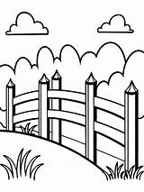 Fence colouring Book pages For Children And Adults With Vector Design  sketch template