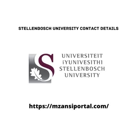 Stellenbosch University Contact details (SU)