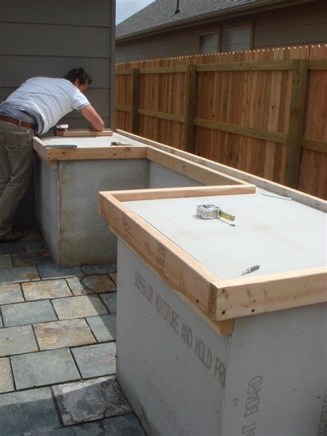 Outdoor Kitchen Concrete Countertop