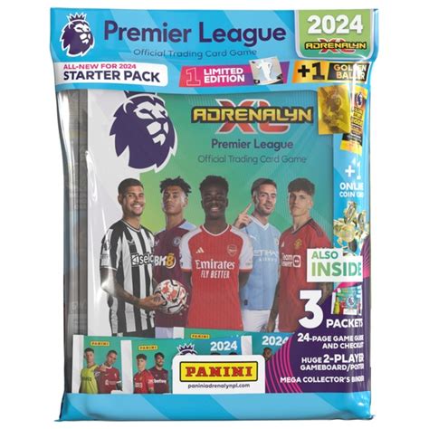 Panini Premier League 2024 Adrenalyn XL Trading Card Game Starter Pack ...