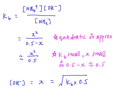 How to Calculate pH of Weak Base