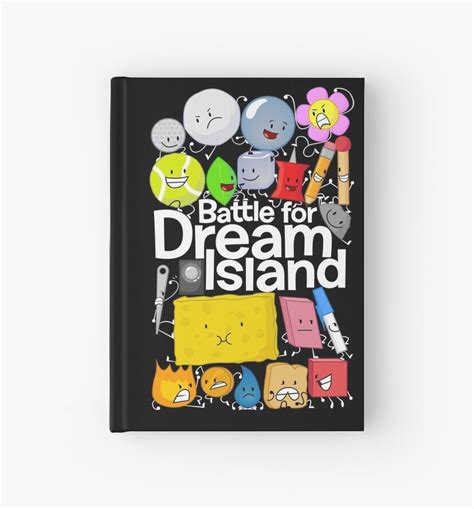 "BFDI Poster Black" Hardcover Journal by jacknjellify | Redbubble