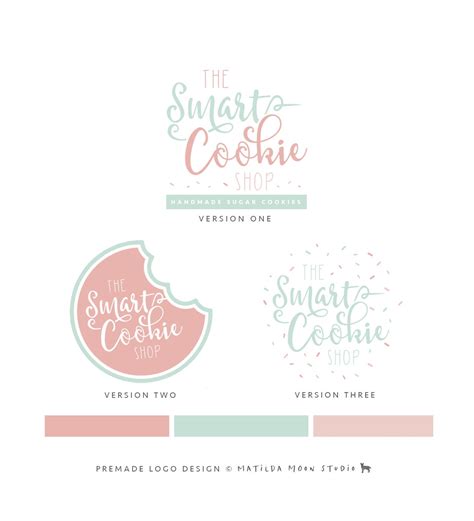 Sugar Cookie Premade Logo Design, DIGITAL Bakery Small Business ...