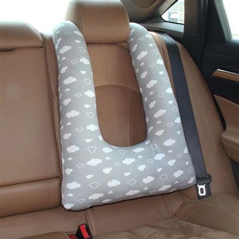 U Shaped Car Headrest Travel Pillow- Head Support Cushion – Carsoda ...