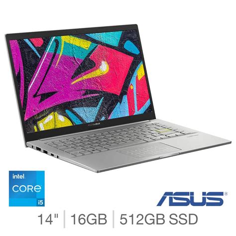 ASUS VivoBook, Intel Core i5, 16GB RAM, 512GB SSD, 14 Inch Laptop ...