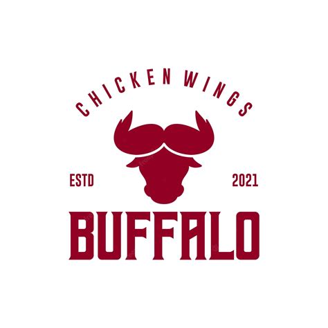 Premium Vector | Buffalo and wings logo design inspiration,restaurant logo