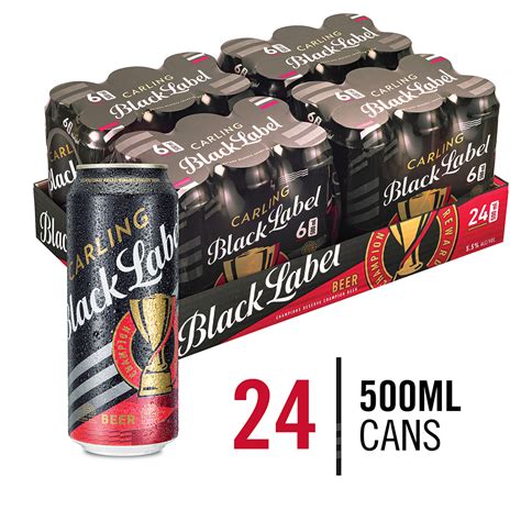 Carling Black Label Local Beer 24 x 500ml Can | Shop Today. Get it Tomorrow! | takealot.com