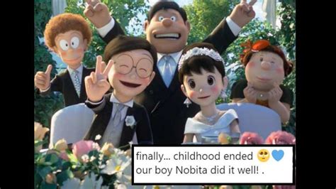 Doraemon’s Nobita has finally married Shizuka and tweeple just can’t keep calm | Trending ...