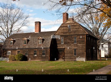 Deerfield, Massachusetts, Historic Deerfield, Old Deerfield, Ashley House 1734 with mid-18th ...