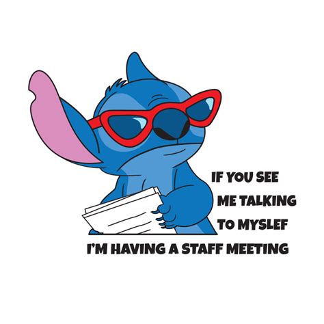 Me Talking to Myself, Having a Staff Meeting - Funny Sticker • Stax