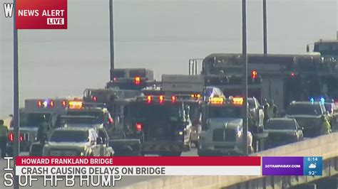 Multi-car crash on Howard Frankland Bridge slowed traffic | wtsp.com