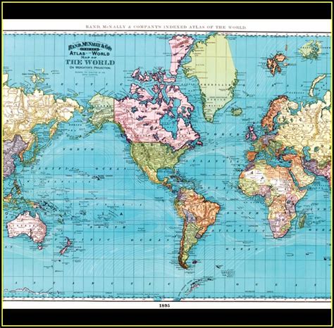 Laminated World Map Poster Map : Resume Examples