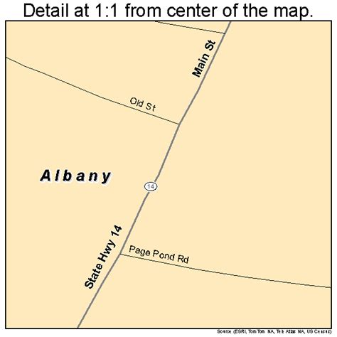 Albany Vermont Street Map 5000400