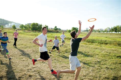 Youth Playing Frisbee