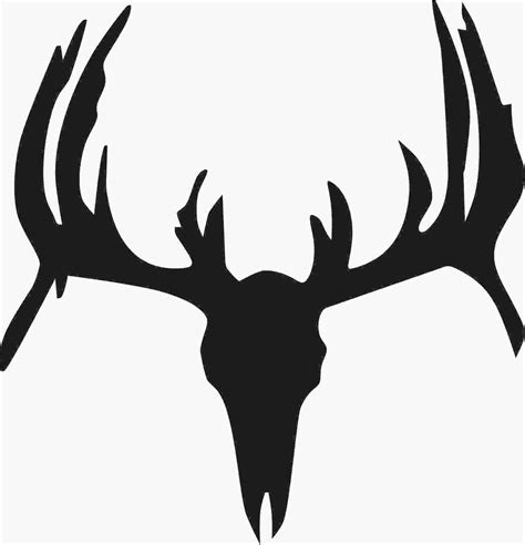 Deer Head Black And White | Free download on ClipArtMag