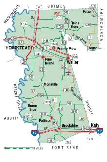 Waller County Texas Map | Map With Cities