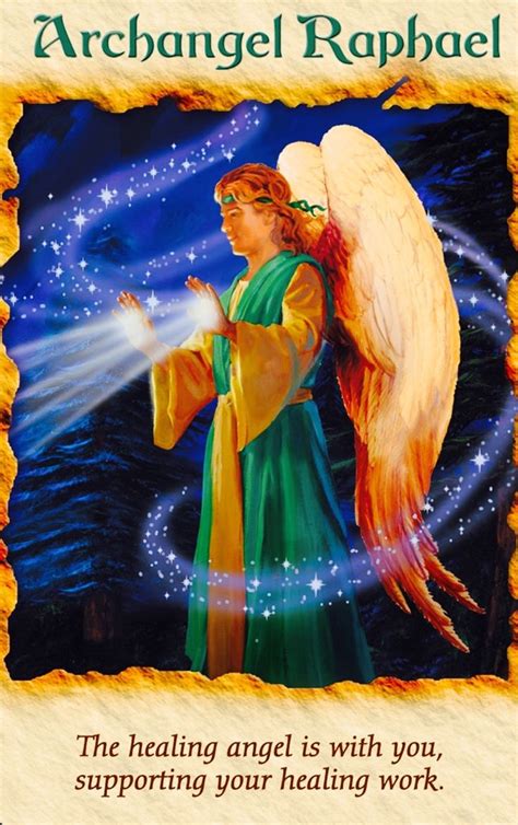 Archangel Raphael is with you, supporting your healing work. | Archangel raphael, Archangels ...