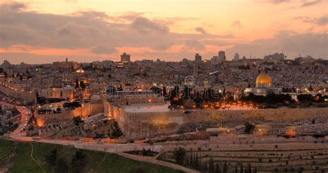 Jerusalem Skyline stock photo. Image of night, view, landmarks - 23585468