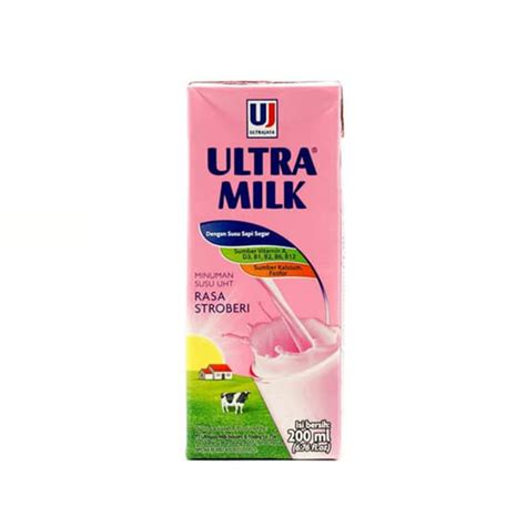 Ultra milk rasa stroberi by Ultrajaya : review - Minuman & alkohol- Tryandreview.com