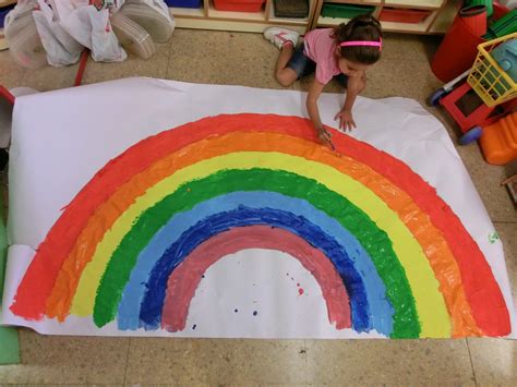 Profe Rafa de Infantil: Hacemos un Arco Iris en Clase