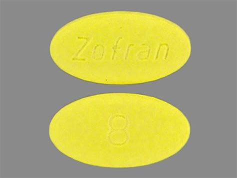 ZOFRAN 8 Pill Yellow Oval 13mm - Pill Identifier