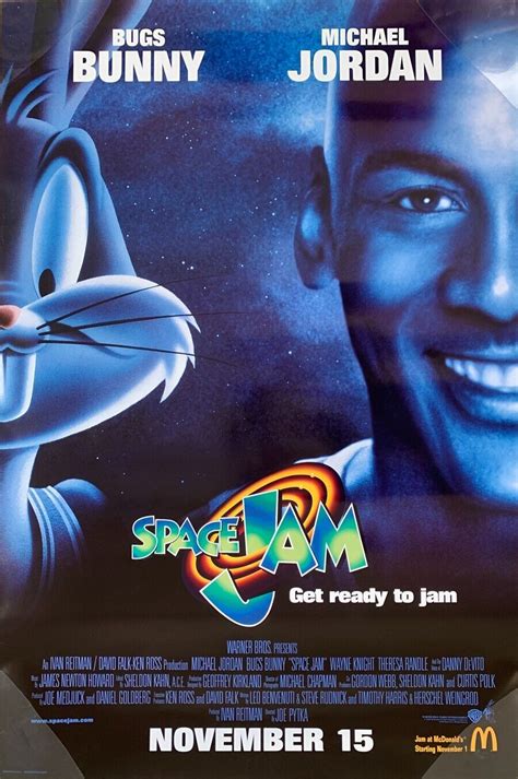 SPACE JAM MOVIE POSTER 1 Sided ORIGINAL ROLLED Version B VF 27x40 MICHAEL JORDAN | #4663114437