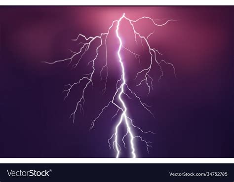 Lightning flash on colored background Royalty Free Vector