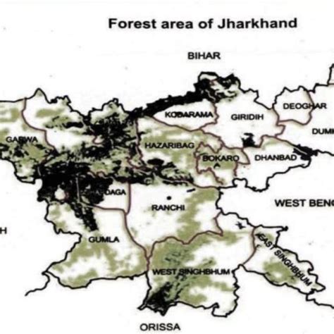 Jharkhand's Forest Cover (Adapted from: www.jharenvis.nic.in) The study ...