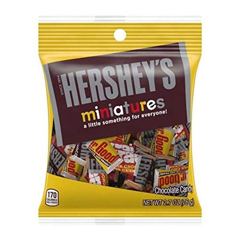 Hershey -1- Bag Miniatures Assorted Mini Candy Bars - Mr Goodbar Krackel Hersheys Milk Chocolate ...