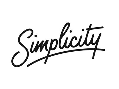 Simplicity | Logo caligrafía, Logotipos, Tipografía