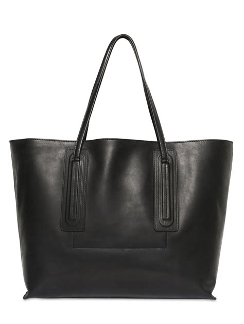 Rick owens Large Horse Leather Tote Bag in Black | Lyst