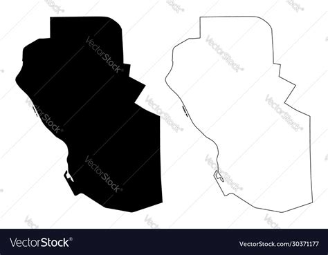 Pavlodar city republic kazakhstan map Royalty Free Vector