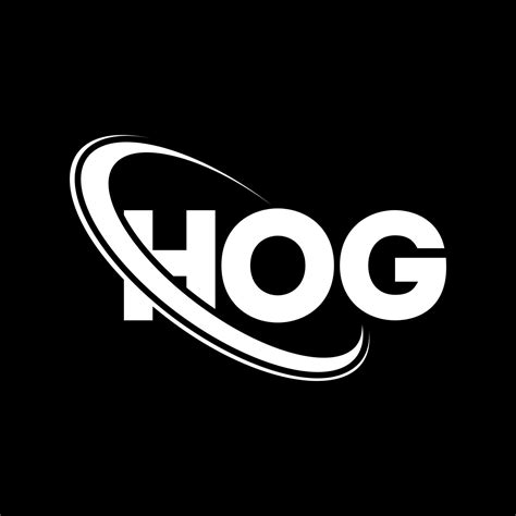 HOG logo. HOG letter. HOG letter logo design. Initials HOG logo linked with circle and uppercase ...