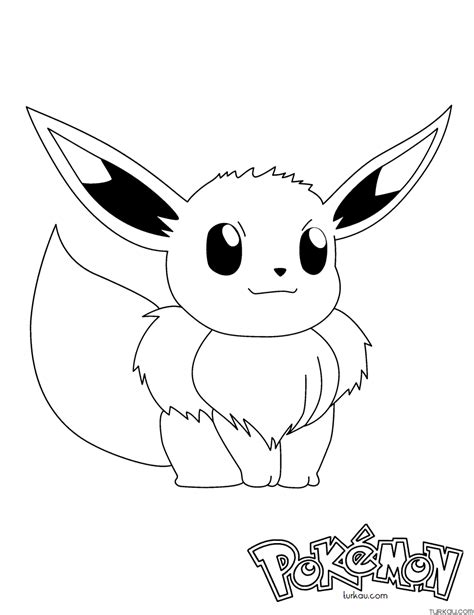 Eevee Coloring Page Pokemon » Turkau