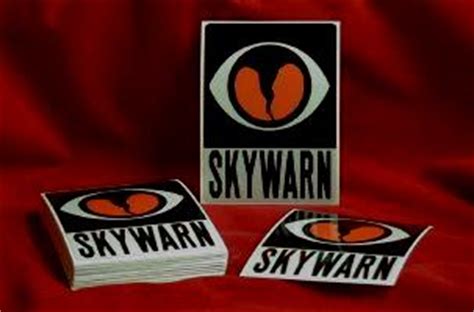 (s) reflective skywarn logo full size license plate