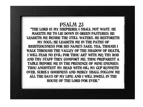 Psalms 23 kjv king james bible Book Review - KieleyDaown