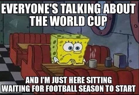 I like Soccer but I love Football! :) | Spongebob memes, New memes, Spongebob funny