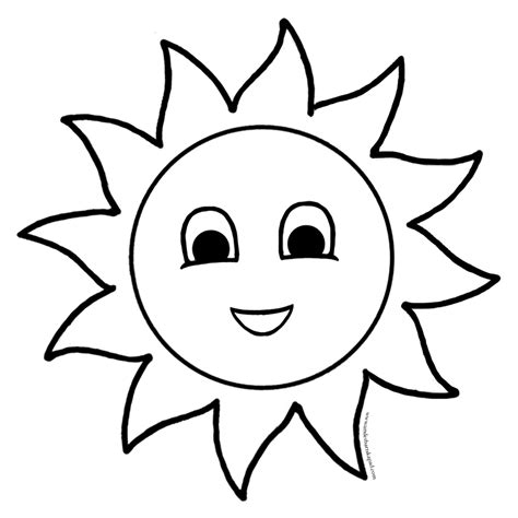 Sun Coloring Pages - FREE Printable - Underbart skapad