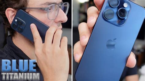 Blue Titanium iPhone 15 Pro Unboxing & Color Impressions! - YouTube