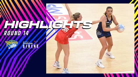 Netball Super League | HIGHLIGHTS | Leeds Rhinos 49 – 45 Strathclyde Sirens #NSL2023