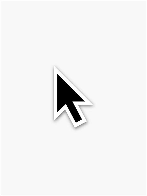 "Black cursor arrow sticker" Sticker for Sale by akryuu | Redbubble