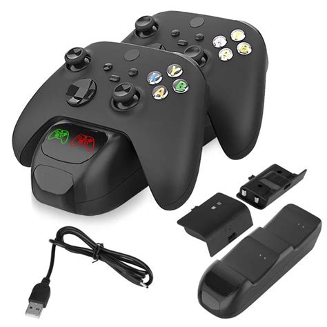 Controller Charging Station for Xbox Series S/X, EEEkit Charger Dock Stand with Battrey Pack fit ...