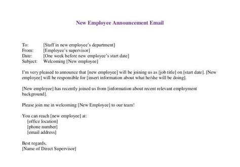 Hr Email Templates To Employees