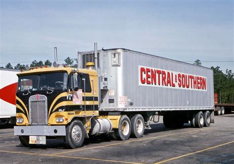 Kenworth Cab-over w/ Central & Southern Trailer 1970s | Trucks, Semi ...