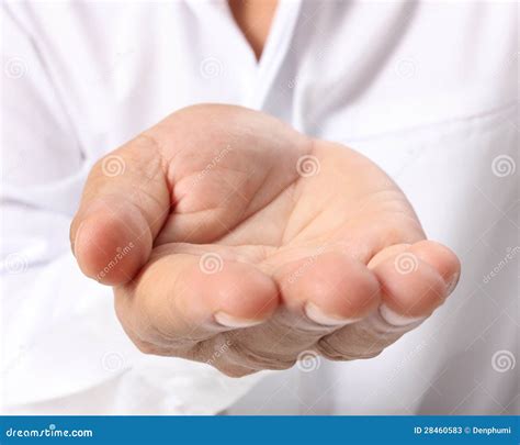 Open Palm A Hand Gesture Stock Photos - Image: 28460583