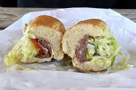 Deli Roast Beef Sandwich stock image. Image of tomato - 228513157