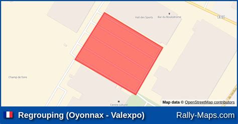 Regrouping (Oyonnax - Valexpo) stage map | Rallye International Ain ...