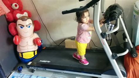 Baby running on Treadmill - YouTube